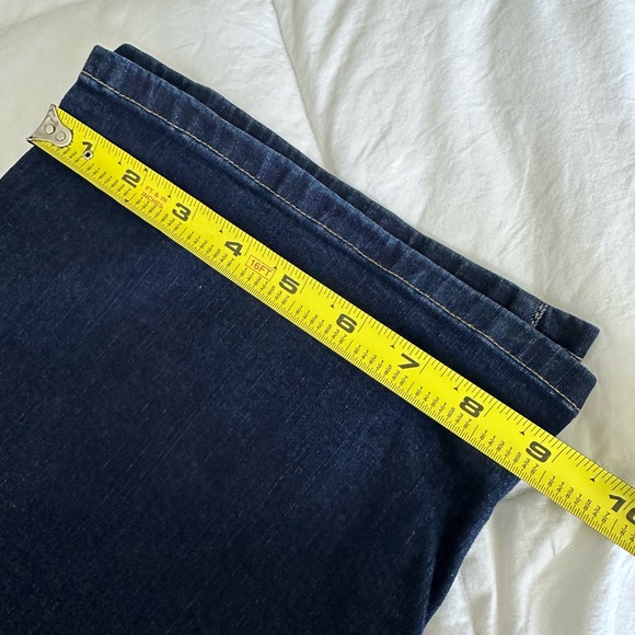 Woman Within plus size 24W jeans dark indigo straight leg. - Picture 4 of 9